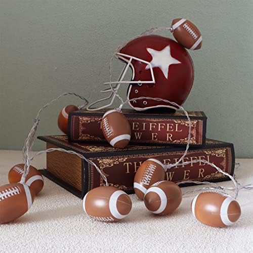 Yayfazy Football Decorations String Lights, 9.9ft 20LED Light Up Football Decor Battery Operated for Sports Theme Party, Christmas Football Gifts for Boys, Son, Grandson, Football Lover - Image 4