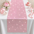 Disco Party Decorations - Pink Glitter Disco Table Runner by OHOME