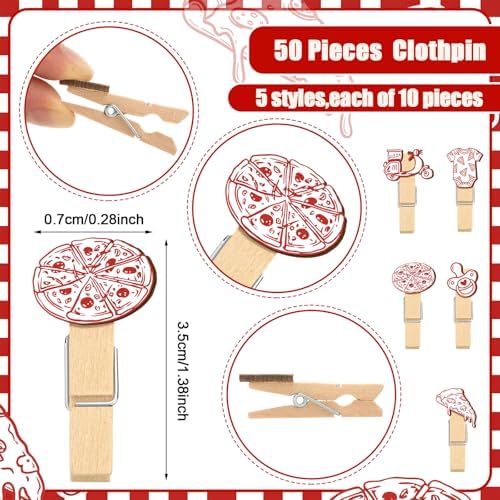 Patelai 321 Pcs Baby Shower Games Supplies, Pizza - Image 5