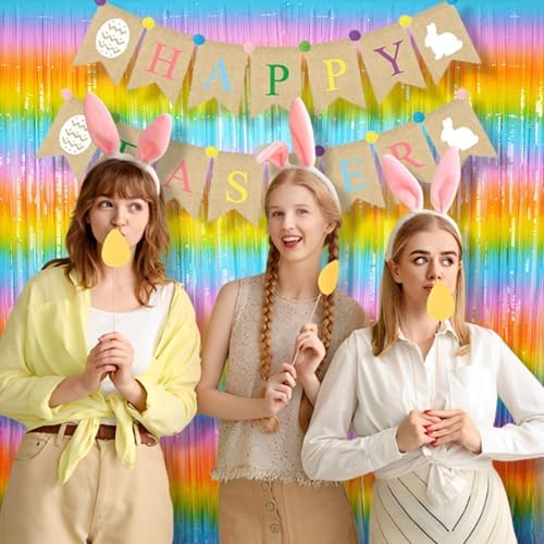 BRAVESHINE Colourful Fringe Curtains | Holidays Party Streamers Backdrop - Image 2