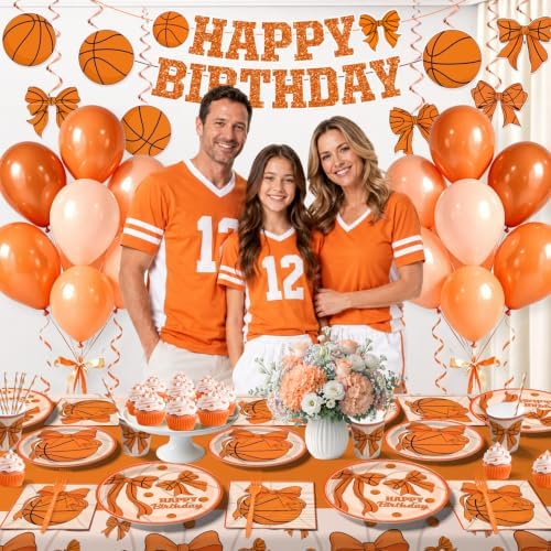 Yingto 215PCS Basketball Birthday Decorations for Girl Serves 25 - Image 4