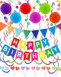 Happy Birthday Party Decorations for Women- Colorful Happy Birthday Banner by Unknown