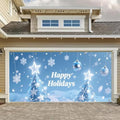 HOMETITUTE Christmas Holidays Garage Door Cover Banner 13x6ft Polyester by HOMETITUTE