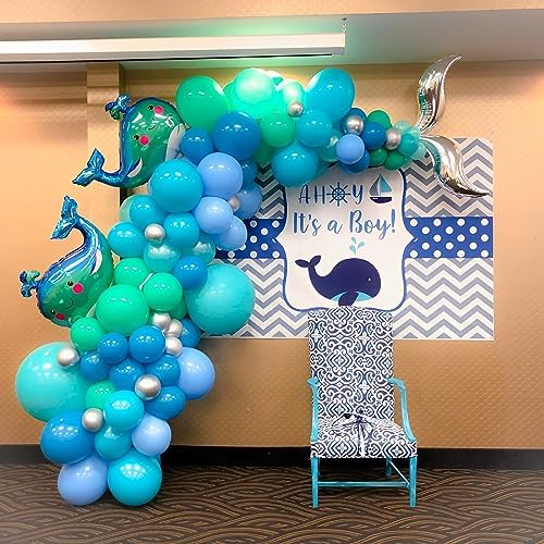 Voircoloria 110pcs Teal Turquoise Latex Party Balloons, 12inch - Image 6