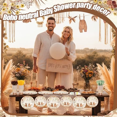 168 Pcs Boho Clothes Gender Reveal Party Favors Serve 24 - Image 6