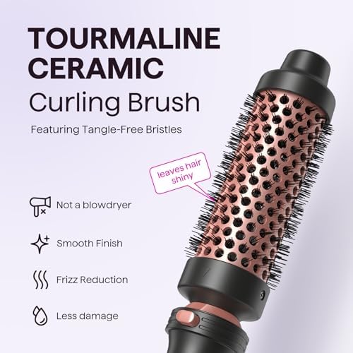 Wavytalk 5 in 1 Curling Wand Set with Thermal Brush & 0.5"-1.25" Barrels - Image 6