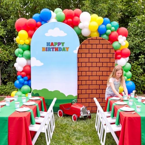 2 Set 6ft 7.2 ft Video Game Arch Backdrop Covers Stretchy Fabric - Image 6