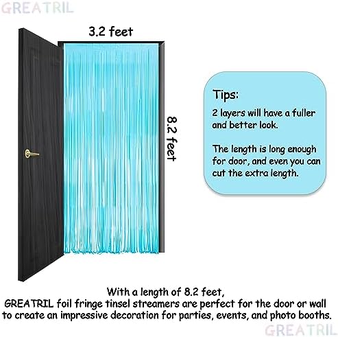 Pink and Blue Party Photo Backdrop - 3.2ft X 8.2ft - 2 Packs - Image 5
