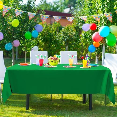 4 PCS Plastic Tablecloths for Rectangle Tables, 54 x 108 Inches Baptism Decorations, Waterproof and Leakproof Picnic Table Cover for Bachelorette Party, Colorful Tablecloth Adaptable to Every Table - Image 7
