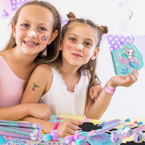 BenLouis 240Pcs Mermaid Stationery Set Party Favors for Kids - Image 4