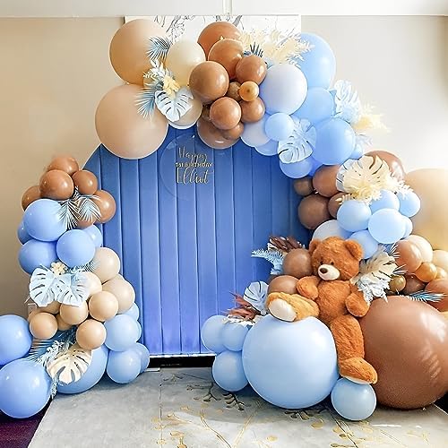 Voircoloria 110pcs Light Blue Baby Blue Latex Party Balloons, 12inch - Image 6