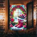 BlissYard Christmas Window Banner 31x47 Inch Polyester by BlissYard