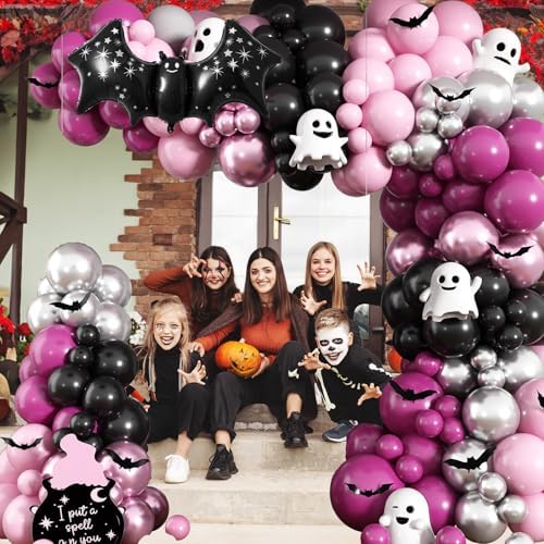 Pink Halloween Balloon Arch Garland Kit, Spooky Halloween Birthday Decor - Image 5