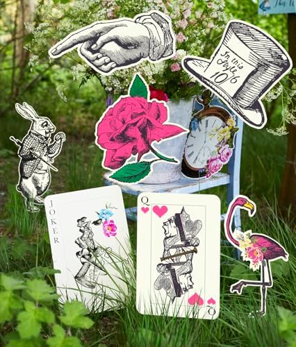 Talking Tables 8 x Oversized Alice in Wonderland Party Decoration Alice Decor Room Props for Afternoon Tea, Mad Hatter Tea Party Decorations, Birthday, Baby Shower, Wedding, Onderland Fist Birthday - Image 2