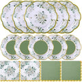NatNarr 150 Pcs Sage Green Party Plates And Napkins Set For Bridal Shower by NatNarr