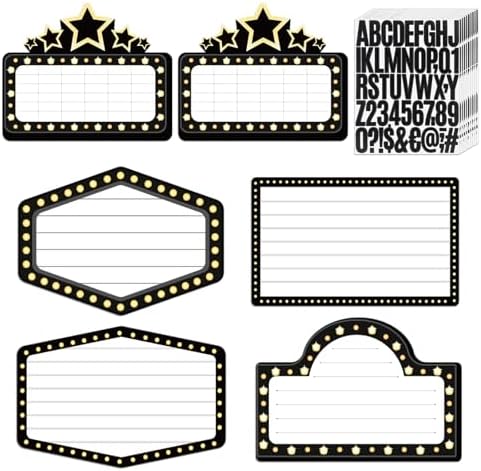 Feifeiya 6 Pack Wedding Bottle Service Sign with Letters, Classic, Black by Feifeiya
