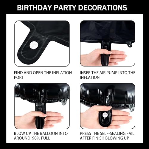 Happy Birthday Decorations For Women Men,Birthday Backdrop,Banner Balloons,Table Cloth,Paper pom poms Party Supplies for Girls Boys (Race car) - Image 3