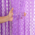 4 Pack Wavy Purple Metallic Tinsel Foil Fringe Curtains - 3.3x6.6 Feet Party Streamer Halloween Decor Foil Curtain Backdrop Holiday Celebration Party Decorations by CYLMFC
