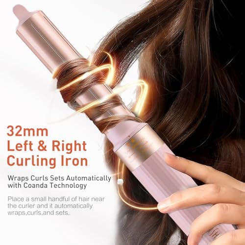 TANSHINE Blow Dryer Brush Set,5 in 1 Professional Hot Air Styler Hair Dryer Brush Styler,High-Speed Dryer Air Curler for Fast Drying Curling Volumizing Straightening Styling,Ionic Technology,Pink - Image 4