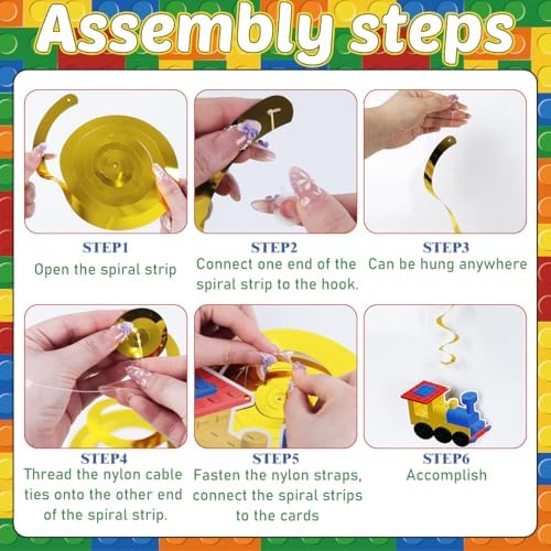224Pcs Building Block Birthday Decorations, ALL-IN-1 Serves 26 - Image 2