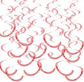 BEISHIDA 30Pcs Rose Gold Hanging Swirls for Wedding Birthday Decorations by Beishida