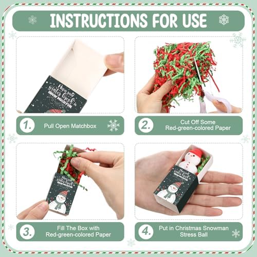 24 Sets Winter Break Gifts Snowman Holiday Party Favors with Boxes - Image 3