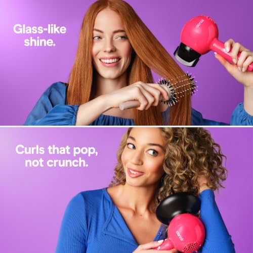 Conair Cake Pop Hair Dryer with Diffuser & Concentrator, Berry Blast - Image 2