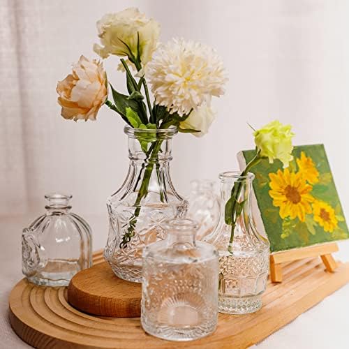 Arme Glass Bud vases in Bulk，Small Glass Flower Vase for Centerpieces 16Pcs - Image 6