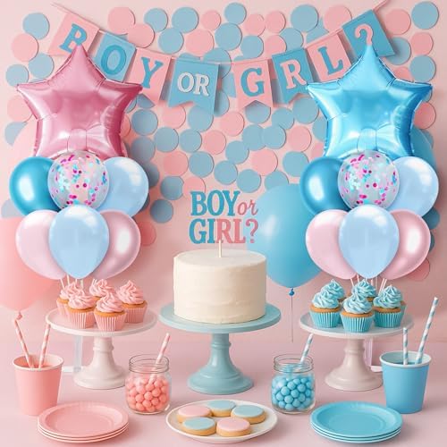 Lunmon 4 Set Gender Reveal Balloon Stand Table Centerpieces Pink Blue - Image 6