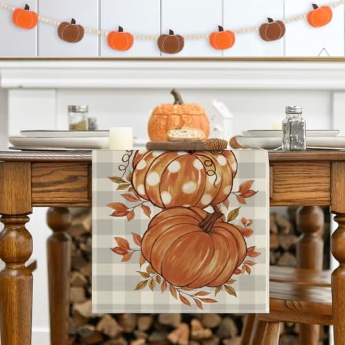 RABUSOFA Fall Table Runner 13x72 Inch Fall Decorations for Home - Image 4