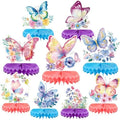 9-Piece Butterfly Table Centerpieces Set Honeycomb Spring Birthday Party Decorations Butterfly Theme Decor for Birthday Baby Shower by MDCGFOD