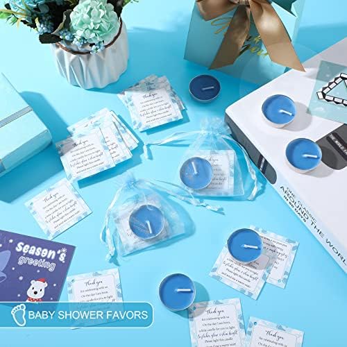 Geosar 50 Sets Baby Shower Party Favors,Blue - Image 3