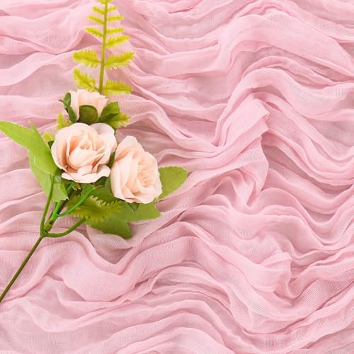 10FT Cheesecloth Table Runner Boho Party Home Decorations - Image 5
