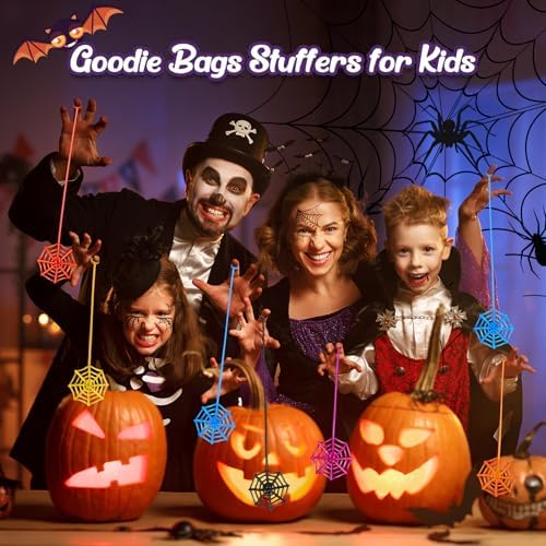 30 Pcs Sticky Spider Web Sticky Hands for Kids Bulk Halloween Party Favors Decorations,Spider Webs for Classroom Prizes Halloween Gifts Goodie Bags Stuffers Pinata Stuffers for Boys Girl - Image 7
