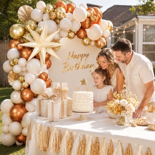 Neutral Balloons Arch Beige Champagne Gold Birthday Decor Fall Graduation - Image 4