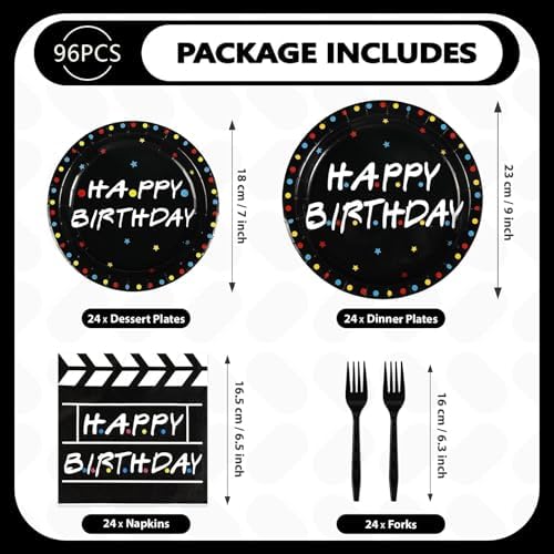 Greencian 96Pcs iFriends Birthday TV Show Party Decoration, Serve 24 - Image 5