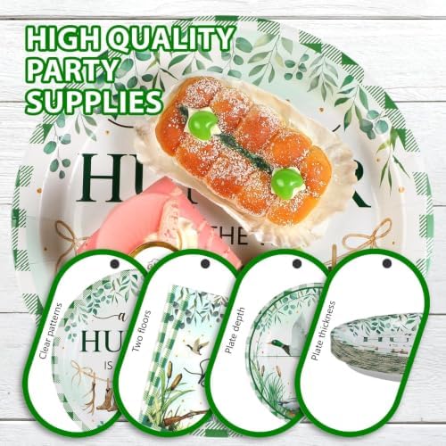 Greencian 96pcs Mallard Duck Baby Shower Party Supplies, Serves 24 - Image 4