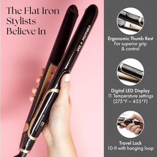 Olivia Garden Ceramic + Ion Pro Flat Iron - Dual Voltage, 11 Temps, 3D Floating Plates - Image 3