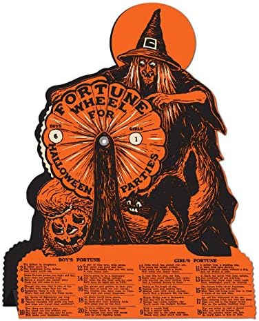 Beistle S01552AZ2 Vintage Halloween Witch Fortune Wheel Games 2 Piece - Image 2