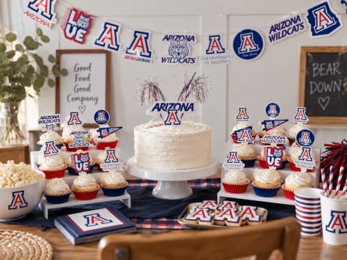 University Arizona Decorations Party Supplies Graduation Wildcats 42 Pc - Image 2