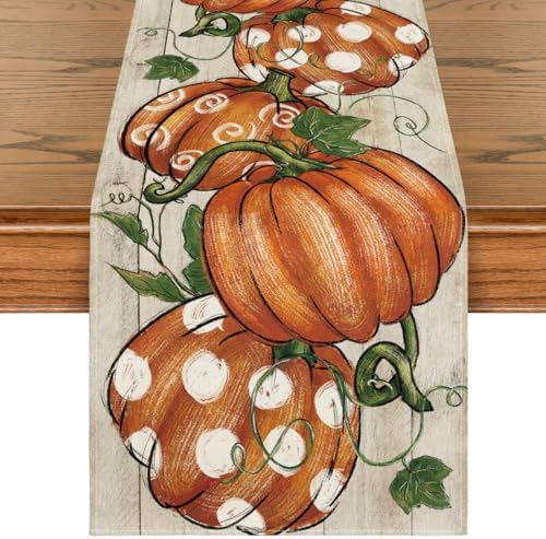 Artoid Mode 210 GSM Fall Table Runner Home Party Decor 13x36 Inch by ArtoidMode