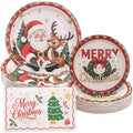 Goodluck 200 PCS Christmas Paper Plates (9in & 7in) and Napkins Party Set by GoodLuck