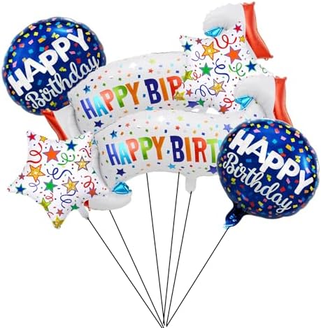 Birthday Decoration Set Colorful Happy Birthday Banner Balloon for Party Decorations and Party Supplies (Birthday C) - Image 2