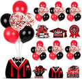6 Sets 2026 Graduation Balloon Stand Kit for Table Black Red Balloon Class of 2026 Congrats Grad Table Centerpiece Grad Prom Themed Decoration for Grad School College Ceremonies Party Supplies by Unknown
