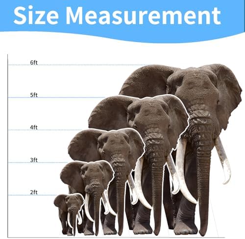 Elephant 4FT Life Size Cardboard Cutout, 1 PC - Image 2