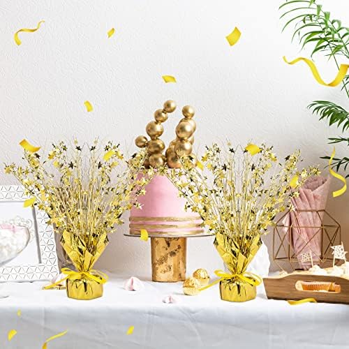 Crowye 18 Pcs Gold Foil Spray Centerpiece Table Decoration for Party - Image 4