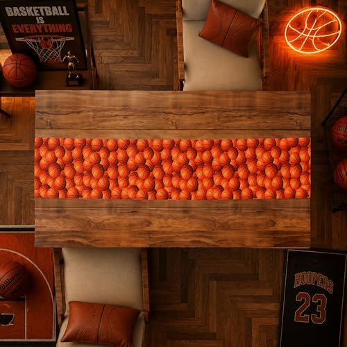 Basketball Party Decorations - Basketball Table Runner - Image 6