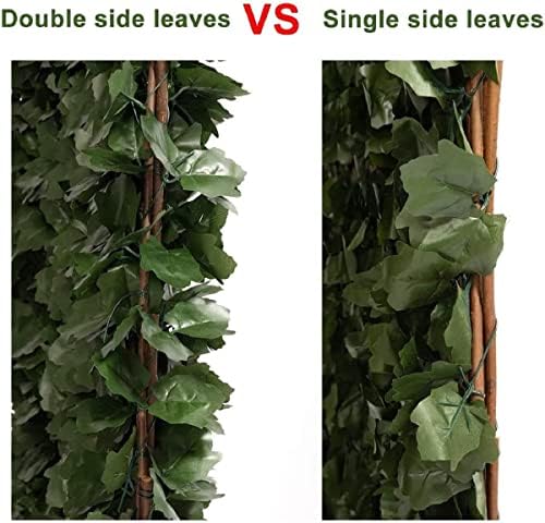 DOEWORKS Expandable Faux Ivy Privacy Screen, Double-Sided, Balcony, 2 Pack - Image 4