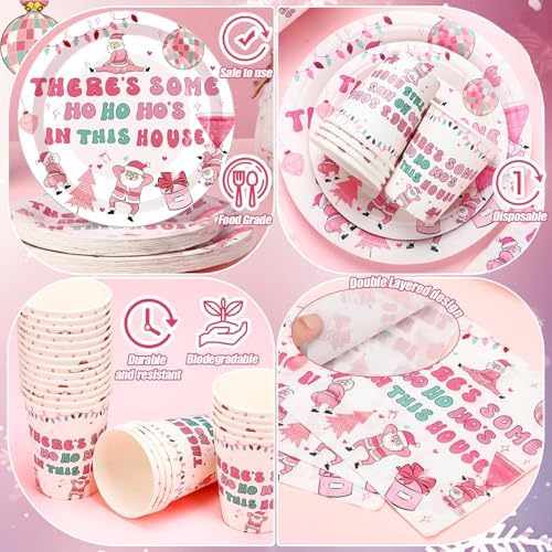 168 Pink Friendsmas Christmas Party Supplies - Image 3