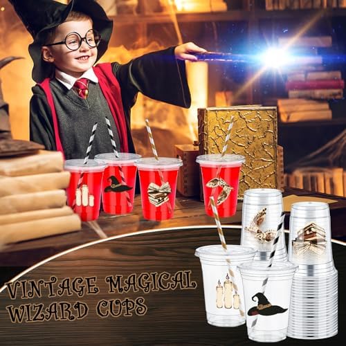 Pickmesh 50 Pcs Wizard Themed Cups 12 oz Disposable Plastic Cups - Image 4